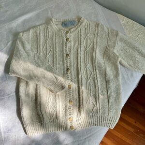 Gaeltarra Irish linen collection linen & cotton cardigan